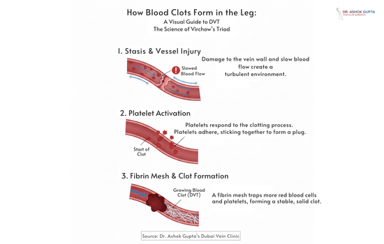 How Blood Clots Form In The Leg A Visual Guide To Dvt The Science Of Vircow'S Triad Visual Guide