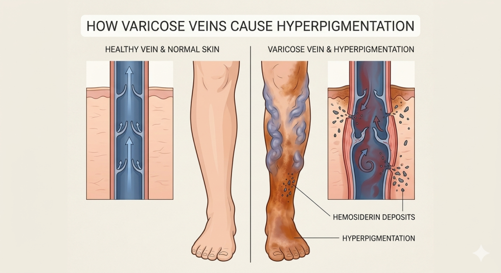 2 How Varicose Veins Cause Hyperpigmentation
