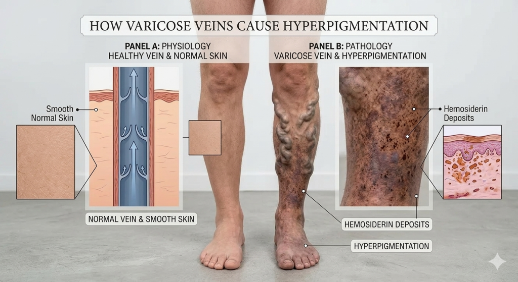 3 How Varicose Veins Cause Hyperpigmentation