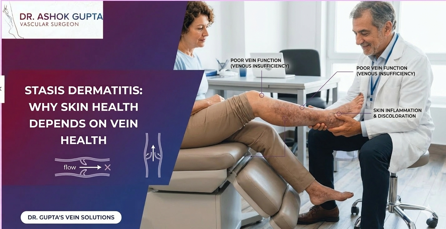 How Varicose Veins Cause Hyperpigmentation Stasis Dermatitis Why Skin Health Depends On Vein Health